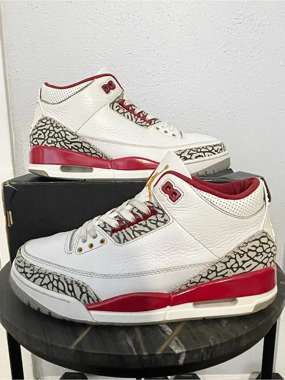 Air Jordan Retro 3 Cardinal Red Size 8